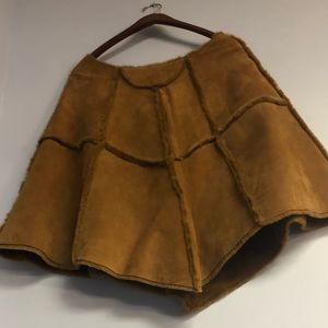 UGG Fur Suede Poncho